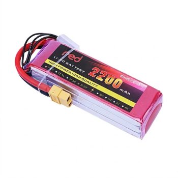 RED 2200mAh 14.8V 4S 35C High-Power LiPo Battery