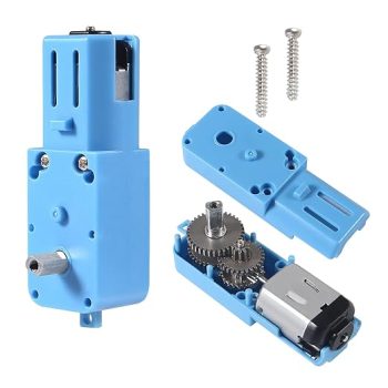 Blue TT Dual Shaft Metal Gear Motor (1:90) High Torque DC Motor for RC Robot & Smart Cars