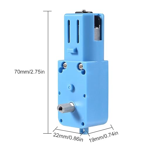 Blue TT Dual Shaft Metal Gear Motor (1:90) High Torque DC Motor for RC Robot & Smart Cars - Image 3