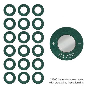 21700 Li-ion Battery Insulation Gasket Barley Paper – Positive Terminal Protection (10 Pcs)