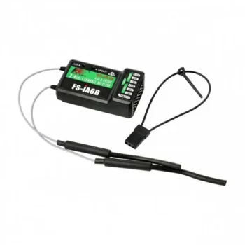 FlySky FS-iA6B 2.4GHz 6CH Receiver – Dual Antenna Diversity with PWM, PPM & i-BUS Support