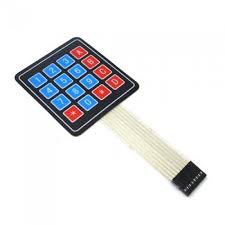 4x4 Matrix Membrane Keypad – Slim 16-Button Human Interface at RoboShop BD