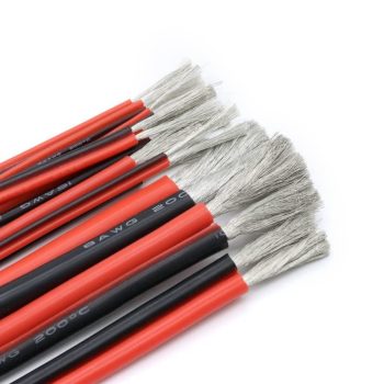 High Quality Silicone Wire Fireproof High Temperature 10AWG 12AWG 14AWG 16AWG 18AWG 22AWG (Red + Black 2 feet)