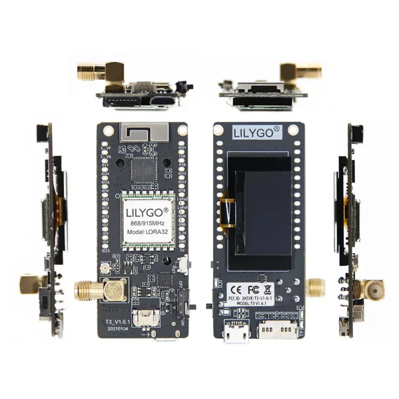 LILYGO TTGO LoRa32 V1.6 ESP32 868/915MHz OLED Development Board – WiFi + LoRa IoT Module - Image 2